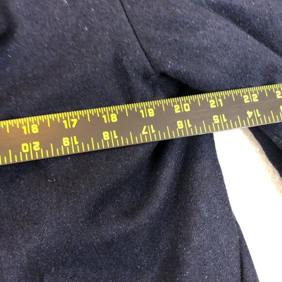 Steve & Barry's Men's Peacoat Woolly Mammoth Jacket Medium Black Quilted - Picture 5 of 8